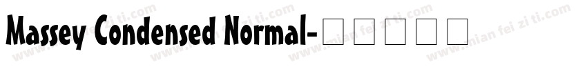 Massey Condensed Normal字体转换